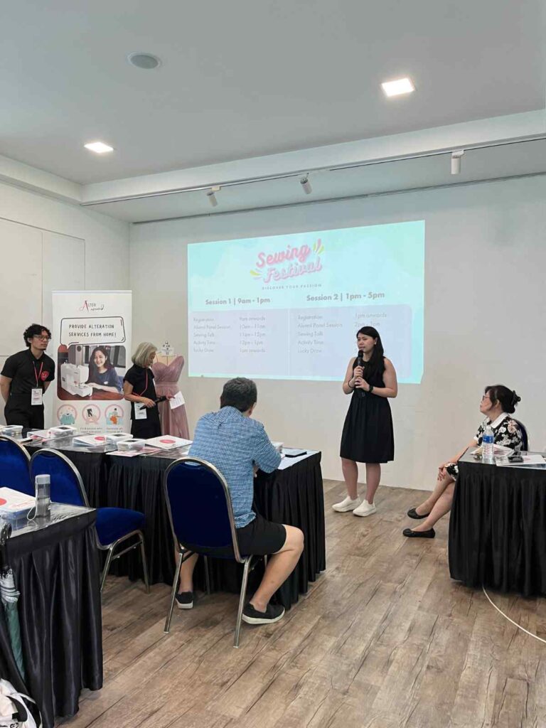 alteration trainer speaking in front
